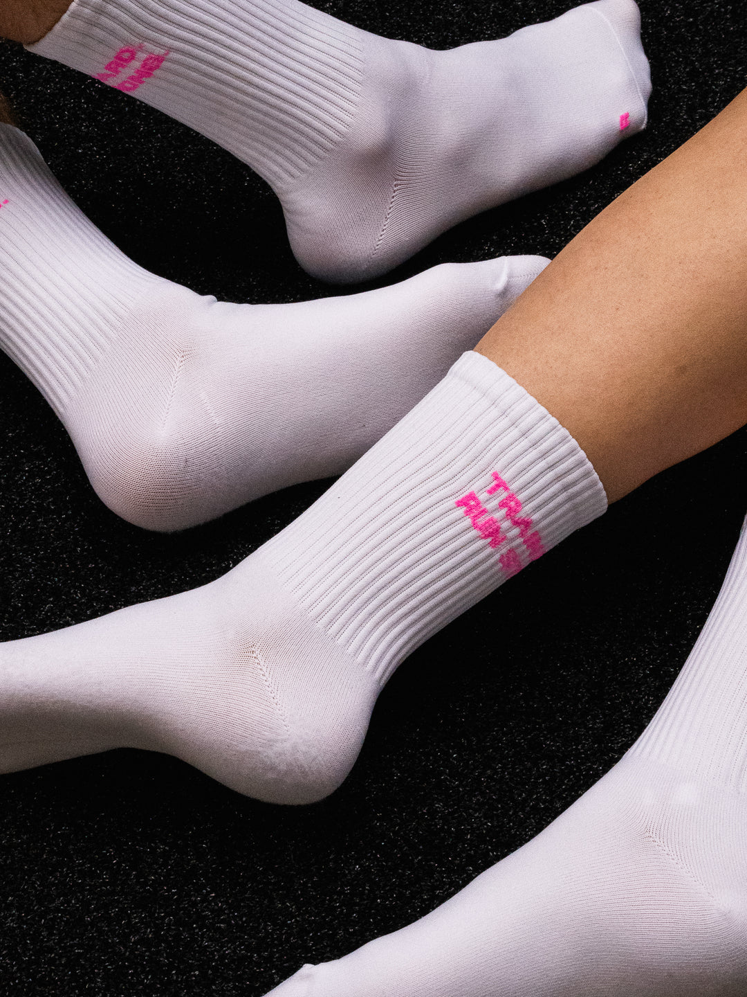 Chaussettes Techniques Running VAINAXRUN - Collection 2026 (Blanc/Rose)