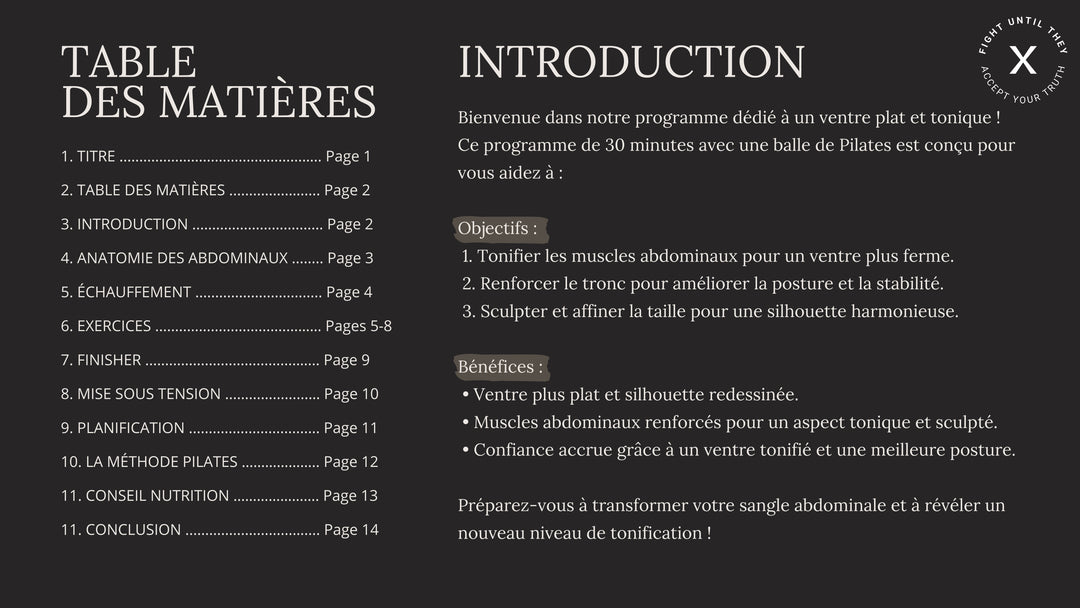E-book - Programme ventre plat